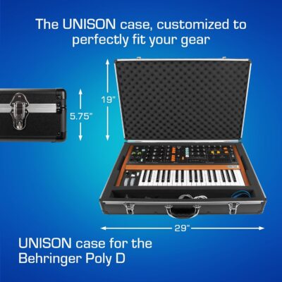 ANALOG CASES Behringer Poly D/MonoPoly/MS-5 Case – Ultra-Lightweight UNISON Hard Case