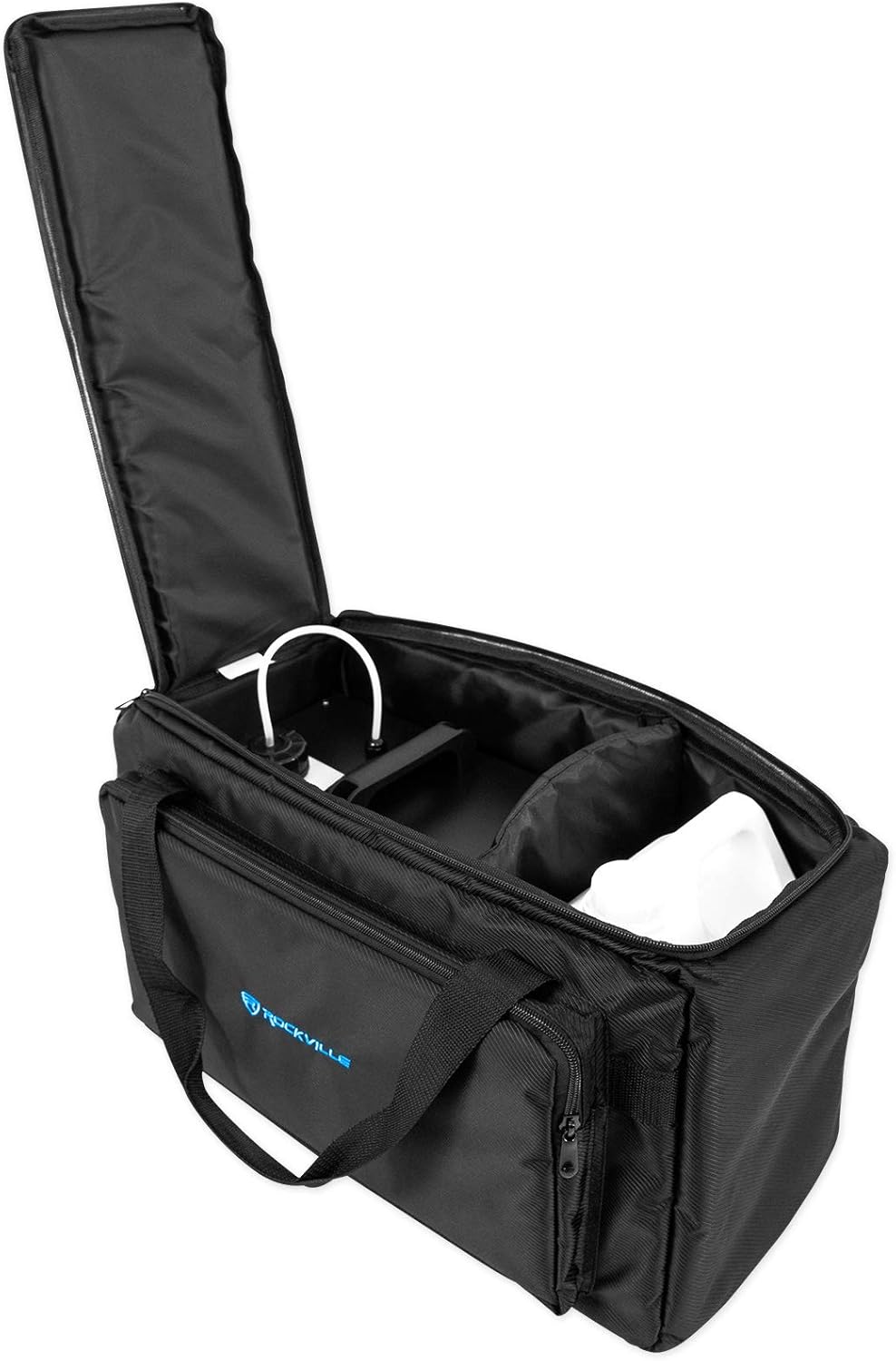 Audiosavings Bundle: American DJ ADJ 12P HEX IP 65 Outdoor Wash Up-Light Bundle with Rockville R720L Fog Machine & Rockville BAG1200 Travel Bag & Rockville RDX5M10 DMX Lighting Cable (4 Items)