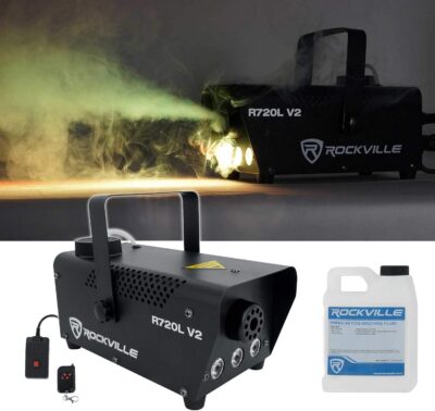71MeihcZmqL. AC SL1500 Audiosavings Bundle: American DJ ADJ 12P HEX IP 65 Outdoor Wash Up-Light Bundle with Rockville R720L Fog Machine & Rockville BAG1200 Travel Bag & Rockville RDX5M10 DMX Lighting Cable (4 Items)