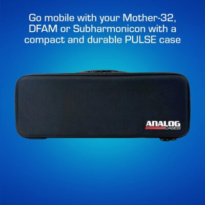 ANALOG CASES Moog Mother-32 / DFAM/Subharmonicon Case – Custom-Fitted Compact PULSE Hard Case for Travel
