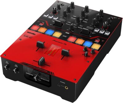 Pioneer DJ DJM-S5 2-channel Mixer for Serato DJ,Red/Black