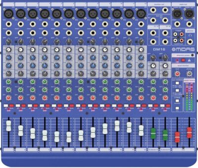 Midas DM16 16 Input Analogue Live and Studio Mixer with Midas Microphone Preamplifiers