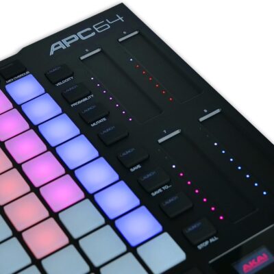 71Okh7YBpQL. AC SL1500 Akai Professional APC64 Ableton MIDI Controller with 8 Touch Strips, Step Sequencer, 64 RGB Velocity-Sensitive Pads, CV Gates, MIDI In and Out, USB-C