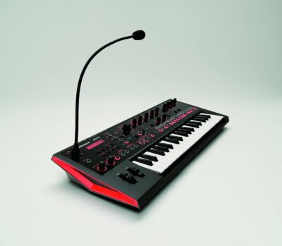 Roland JD-XI 37-Key Interactive Analog/Digital Crossover Synthesizer, Black & Hosa CPP-202 Dual 1/4 TS to Dual 1/4 TS Stereo Interconnect Cable, 2 Meters