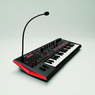Roland JD-XI 37-Key Interactive Analog/Digital Crossover Synthesizer, Black & Hosa CPP-202 Dual 1/4 TS to Dual 1/4 TS Stereo Interconnect Cable, 2 Meters