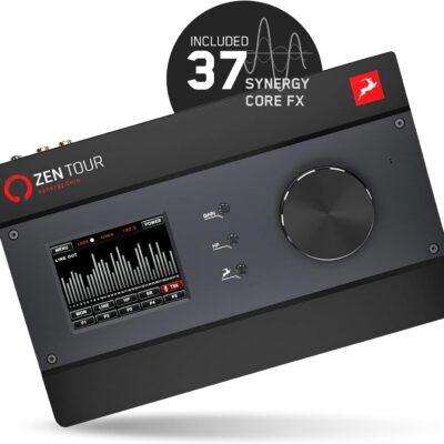 Antelope Audio Zen Tour Synergy Core Audio Interface – 18 X 26 Desktop Thunderbolt 3 & USB Interface w/Onboard FX DSP Audio Processor – Portable Studio Audio Mixer for Recording Music, Podcast & More
