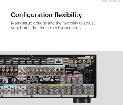 71PpWp8SIaL. AC SL1500 Denon AVR-X6800H 11.4 Channel AV Receiver – 140W/Ch, Built-in HEOS, WiFi, & Bluetooth – Dolby Vision, HLG, HDR10+, Dynamic HDR & Dolby Atmos Height Virtualization – Home Audio Receivers & Amplifiers