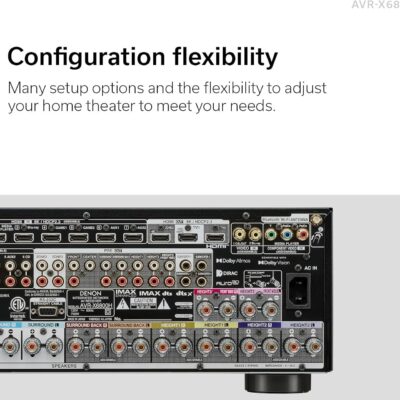 71PpWp8SIaL. AC SL1500 Denon AVR-X6800H 11.4 Channel AV Receiver – 140W/Ch, Built-in HEOS, WiFi, & Bluetooth – Dolby Vision, HLG, HDR10+, Dynamic HDR & Dolby Atmos Height Virtualization – Home Audio Receivers & Amplifiers