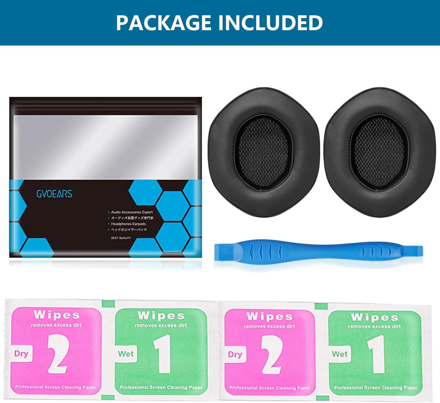 GVOEARS Ear Pads Replacement for V-Moda Crossfade 3 Wireless Crossfade M-100 Master Crossfade 2 Wireless Crossfade Wireless Crossfade M-100 Crossfade LP2 / LP, with Protein Leather Memory Foam