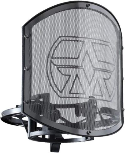 Aston Microphones SPIRIT BLACK BUNDLE Production Kit Pairing a RocknRoll Black Version of Astons Legendary Spirit Microphone with the Swiftshield Pop Filter and Shock Mount Set