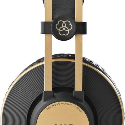 AKG Pro Audio K92 Over-Ear, Closed-Back, Critical Listening and Studio Headphones, Matte Black and Gold