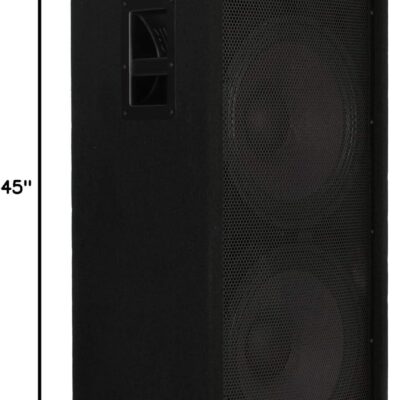 JBL Professional JRX225 Portable, Passive 2-way Sound Reinforcement, 2000 Watt, 8 Ohm, DJ, Pro Audio PA Speaker, Loudspeaker System, Dual 15 inch, Black