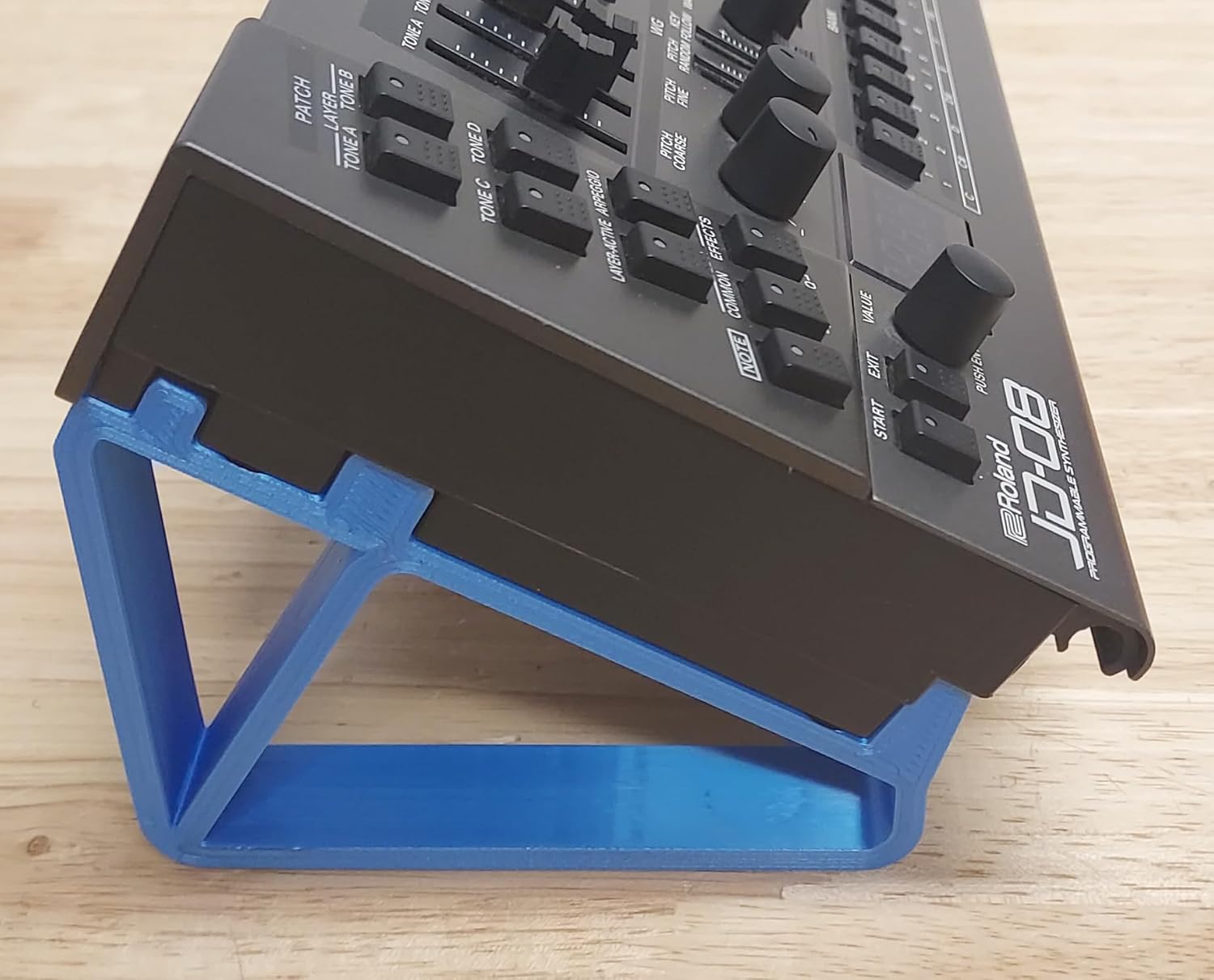 Made in USA 30 Degree Angled Electric Blue Color Stands For the Roland Boutique TR-06 TR-08 TR-09 Drum Machines VP-03 Vocoders
