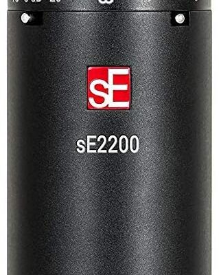 71RfSaNJBDL. AC SL1500 sE Electronics SE2200 Large-Diaphragm Condenser Microphone Bundle with Shockmount, Pop Screen Filter and 2 10ft XLR Cables