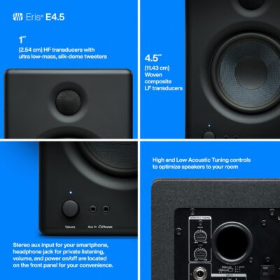 PreSonus Eris E4.5-2-Way 4.5 Near Field Studio Monitor (Pair)