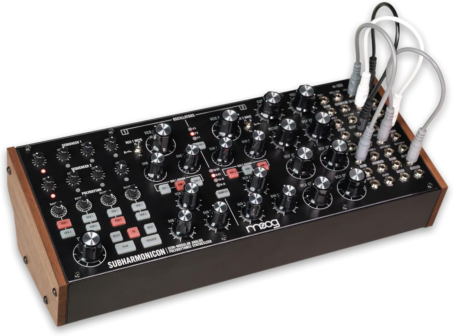 MOOG Subharmonicon Semi-Modular Analog Polyrhythmic Synthesizer with Dual Sequencer, MIDI, and Patch Bay