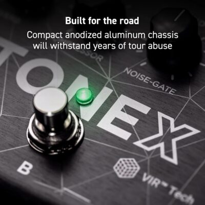 IK Multimedia TONEX Pedal: Stereo multi-effects guitar and bass pedal with 150 Presets, 15 Pre/Post FX, Tuner, Tap Tempo, Headphone Out, Software Player and Editor