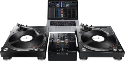 71TJhmsfa2L. AC SL1500 Pioneer DJM-250MK2 2-channel DJ Mixer with Pioneer PLX-500 Direct Drive Turntables (Pair)