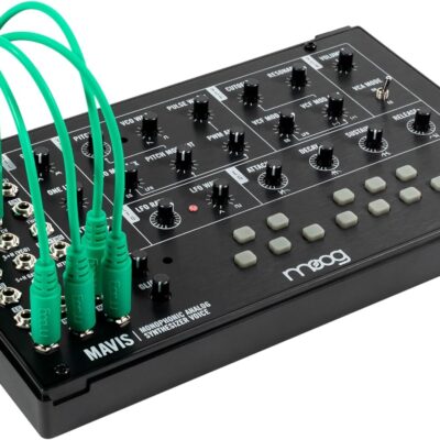 71TWGoFvR6L. AC SL1500 MOOG Mavis – Standalone Semi-Modular Analog Synthesizer Kit with Keyboard; Analog Oscillator, Filter, Envelope Generator; Wavefolder; and Dust Cover