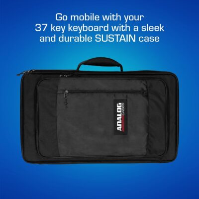 Analog Cases 37-Key Keyboard Travel Bag – Fits Akai MPC Key 37 / Sequential Take 5 / Oberheim TEO-5 / Behringer VC340 / Roland Jupiter XM & JD-XI/Virus TI2 / Modal Argon8 & Cobalt8