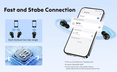 71TaxwDcFkL. AC SL1500 Invisible Mini Sleep Earbuds Wireless Bluetooth, Ultra-Light Comfort Fit Sleep Headphones for Side Sleepers, Unique Tumbler Portable Charging Case, Soft In-Ear Ear Plugs for Sleeping Small Ears Gym