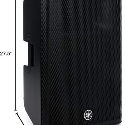 71UP7jVD4pL. AC SL1500 Yamaha DXR15MKII, 15 1100W Powered Speaker Cabinet, Matte Black