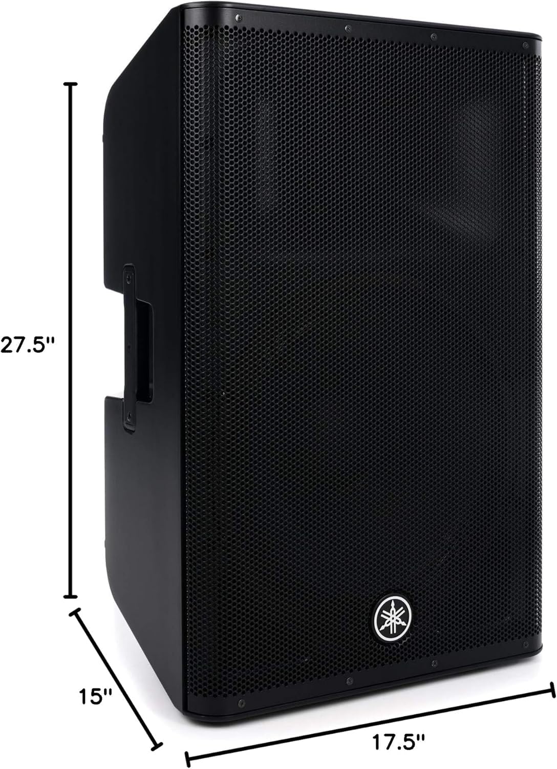 Yamaha DXR15MKII, 15 1100W Powered Speaker Cabinet, Matte Black
