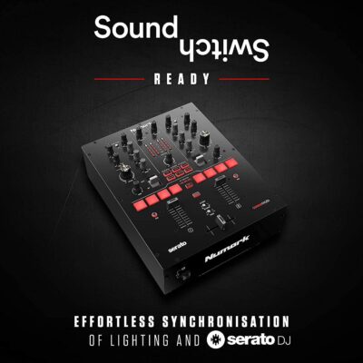 Twelve MKII | 12-Inch Motorized Vinyl & Numark Scratch | Two-Channel DJ Scratch Mixer for Serato DJ Pro (Included)