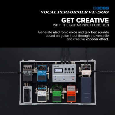 BOSS VE-500 Vocal Performer | Advanced Vocal Multi-Effects Unit for Singing Guitarists | Powerhouse Tools for your Pedalboard | Auto Harmony and Pitch Correction | Guitar Input | Vocoder | Looper