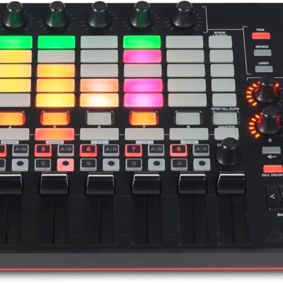 71UgcTLRsuL. AC SL1500 Akai Professional APC40 MKII – USB MIDI Controller for 1 to 1 Mapping with Ableton Live Lite with 5×8 Clip Launch Matrix, Knobs and Faders, Pro Software Suite Included