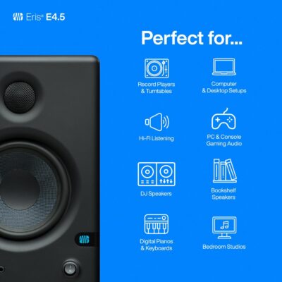 PreSonus Eris E4.5-2-Way 4.5 Near Field Studio Monitor (Pair)