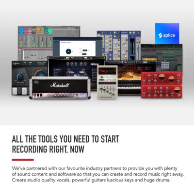 Focusrite Scarlett Solo 3rd Gen USB Audio Interface for Guitarists, Vocalists, Podcasters or Producers to record and playback studio quality sound