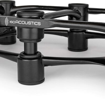 71V5QARWWCL. AC SL1500 IsoAcoustics Aperta Series Isolation Speaker Stands with Tilt Adjustment: Aperta300 (11.8 x 7.9) Black (Single)