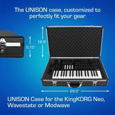 71VGYan1LXL. AC SL1500 ANALOG CASES Korg Wavestate & Multi/Poly Case, Compatible with Modwave, Opsix & KingKorg Neo – Ultra-Lightweight UNISON Hard Case