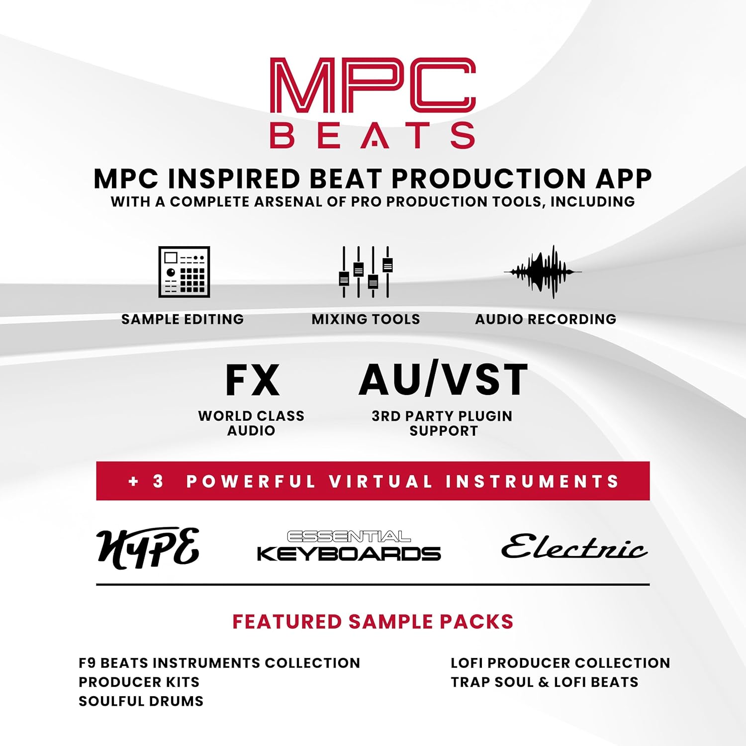 Akai Professional MPK Mini Plus – USB MIDI Keyboard Controller with 37 Mini Keys, 8 MPC Pads, Sequencer, MIDI/CV/Gate I/O and Native Instruments Sound Package, White Limited Edition