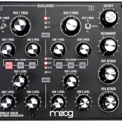 71WGWi I 7L. AC SL1500 MOOG Subharmonicon Semi-Modular Analog Polyrhythmic Synthesizer with Dual Sequencer, MIDI, and Patch Bay