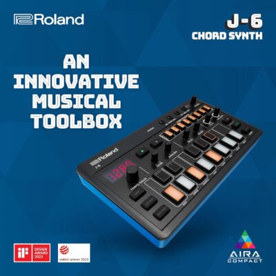 Roland AIRA Compact J-6 CHORD SYNTH | Portable song creation machine with professional Roland sound and features | JUNO-60 Synth Engine & Presets | Chord Sequencer | Effects
