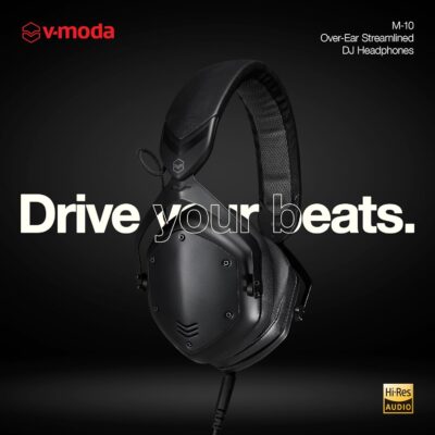 71WrTC5SzTL. AC SL1500 V-Moda M-10 | Streamlined Over-Ear DJ Headphones | Tuned for DJs & Beat-Driven Music | Deep Bass with High-End Clarity | Memory Foam Cushions for Long Performance | Durable Closed-Back Design | Black
