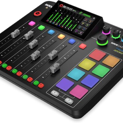 RØDE RØDECaster Pro II All-in-One Production Solution for Podcasting, Streaming, Music Production and Content Creation,Black