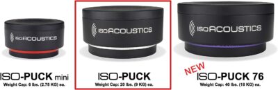71X0j2D6CVL. AC SL1500 IsoAcoustics Iso-Puck Series Acoustic Isolators (Iso-Puck, 20 lbs max/Unit, 4-Pack)