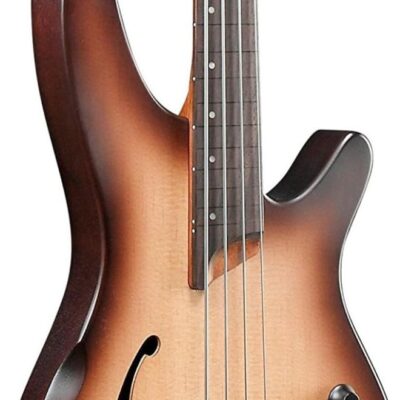 Ibanez SRH500F Fretless Bass Guitar – Natural Browned Burst Flat