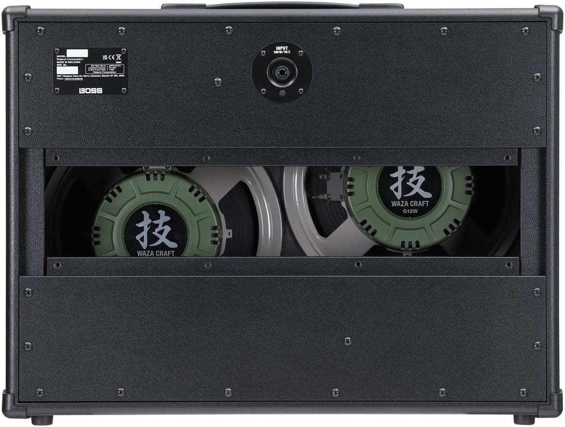 BOSS KATANA Cabinet 212 WAZA | Special Edition Katana Cabinet with Two 12-Inch Waza Speakers | Tuned to Support the Katana-Artist MkII Head | 4×12 Setup by Stacking 2 Cabinets