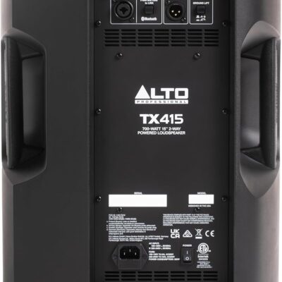 ALTO TX415 700W 15 Powered PA Speaker with TWS Bluetooth, 2-Channel Mixer, for Outdoor DJ or Band Performances, Rehersals, Venues or Events
