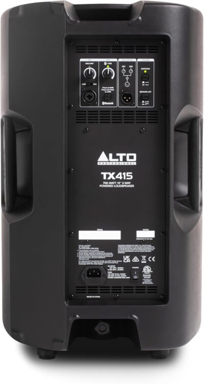ALTO TX415 700W 15 Powered PA Speaker with TWS Bluetooth, 2-Channel Mixer, for Outdoor DJ or Band Performances, Rehersals, Venues or Events