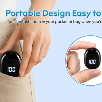 71XVMzMSlkL. AC SL1500 Invisible Mini Sleep Earbuds Wireless Bluetooth, Ultra-Light Comfort Fit Sleep Headphones for Side Sleepers, Unique Tumbler Portable Charging Case, Soft In-Ear Ear Plugs for Sleeping Small Ears Gym