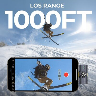 Hollyland Lark M2 Wireless Microphone for iPhone/Camera/Android/PC, 48kHz/24-bit High Fidelity Audio, 300m Range, Noise Cancelling, 40h Use, YouTube, Vlog, Streaming (2TX + 3RX + Charging Case)