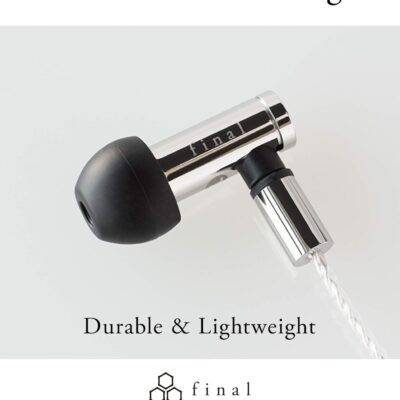 71Y2ieRul1L. AC SL1500 Final E5000 in Ear Isolating Earphones, 6.4mm Dynamic Driver, High-Resolution, Stainless Steel Housing, Detachable Silver-Coated MMCX Cable, Swing-Fit Eartips – Stainless Steel