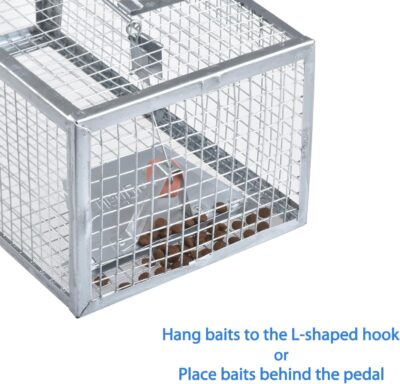 71YR5m1k3OL. AC SL1500 Gingbau Rat Chipmunk Trap Humane Live Mouse Vole Cage Trap