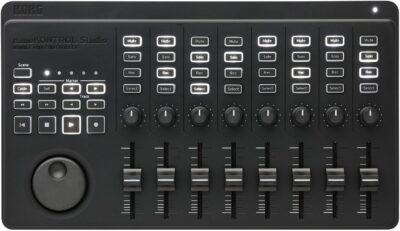 Korg Nanokontrol Studio Bluetooth/USB MIDI Control Surface with 8 Faders & Backlit Switches