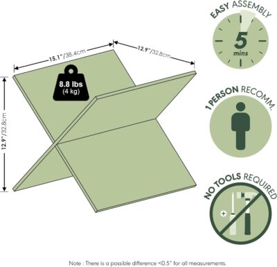 71Z72lBVFAL. AC SL1500 Furinno Cubicle Cube Insert, X-Shelf Cube Organizer, 3-Shelf Accessory, Fits into Furinno Triple Thick Cubes, IKEA Kallax, for Organizers and Storage, White